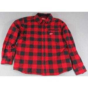 Milwaukee GRIDIRON Men's XL Heavyweight Cotton Buffalo Check Flannel Work Shirt